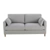 Sofá-cama de 3 lugares cinzento-claro